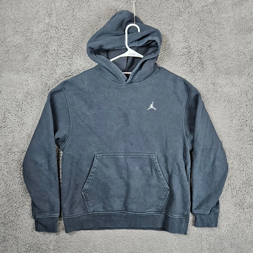 Nike Air Jordan Essential‎ Fleece Pullover Hoodie Men Medium Black DA9818 010